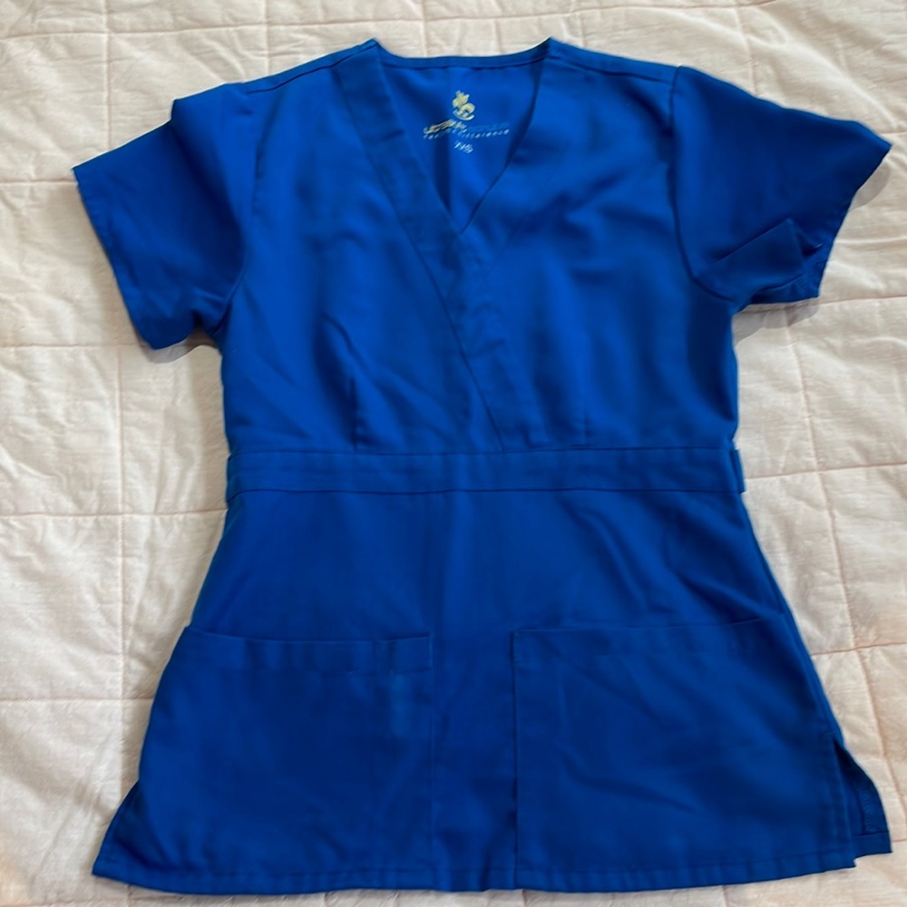 Blue Scrub Top